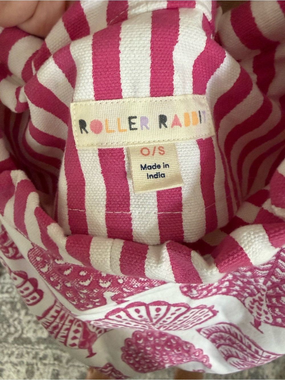 Roller Rabbit Pink Shell-Print Shoulder Bag - Picture 4 of 4